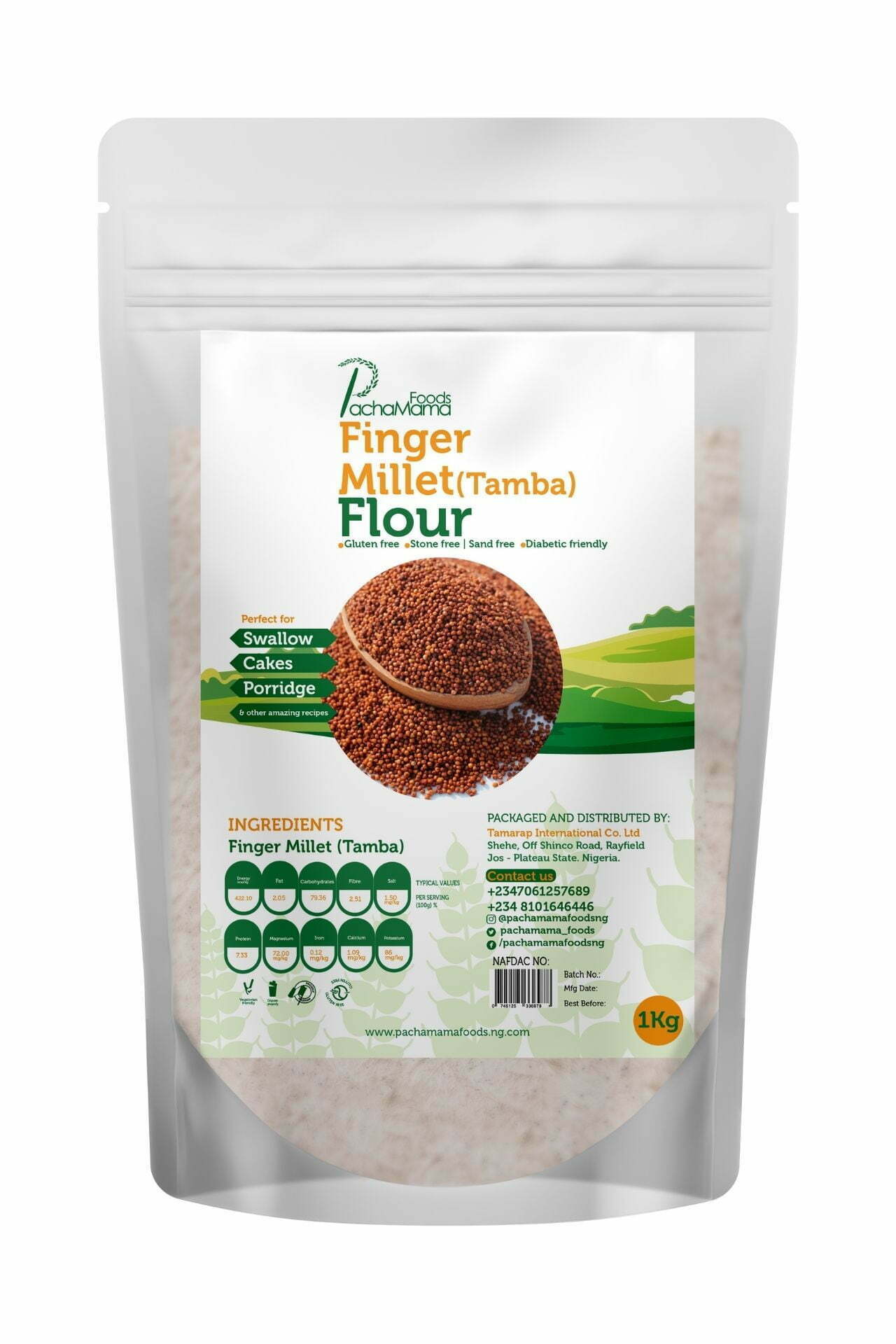 Finger Millet Flour (Tamba) 1kg