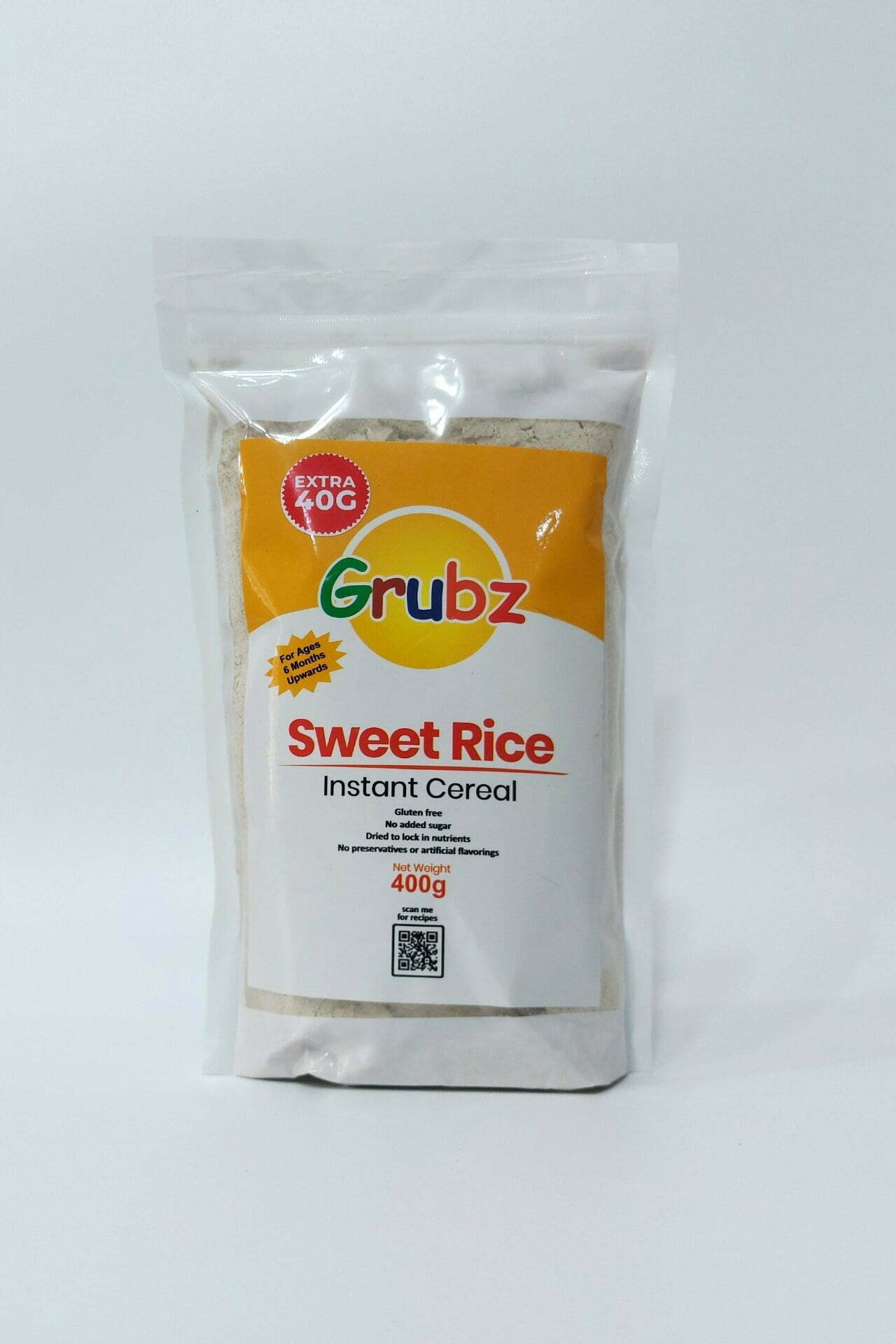 BabyGrubz Grubz Sweet Rice Instant Cereal Asher StoreHouse